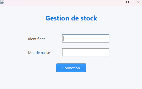 Connexion application Java
